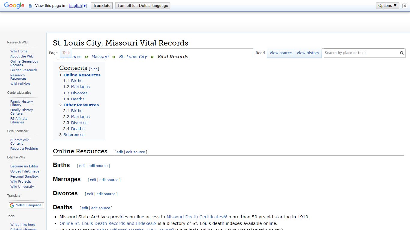 St. Louis City, Missouri Vital Records • FamilySearch